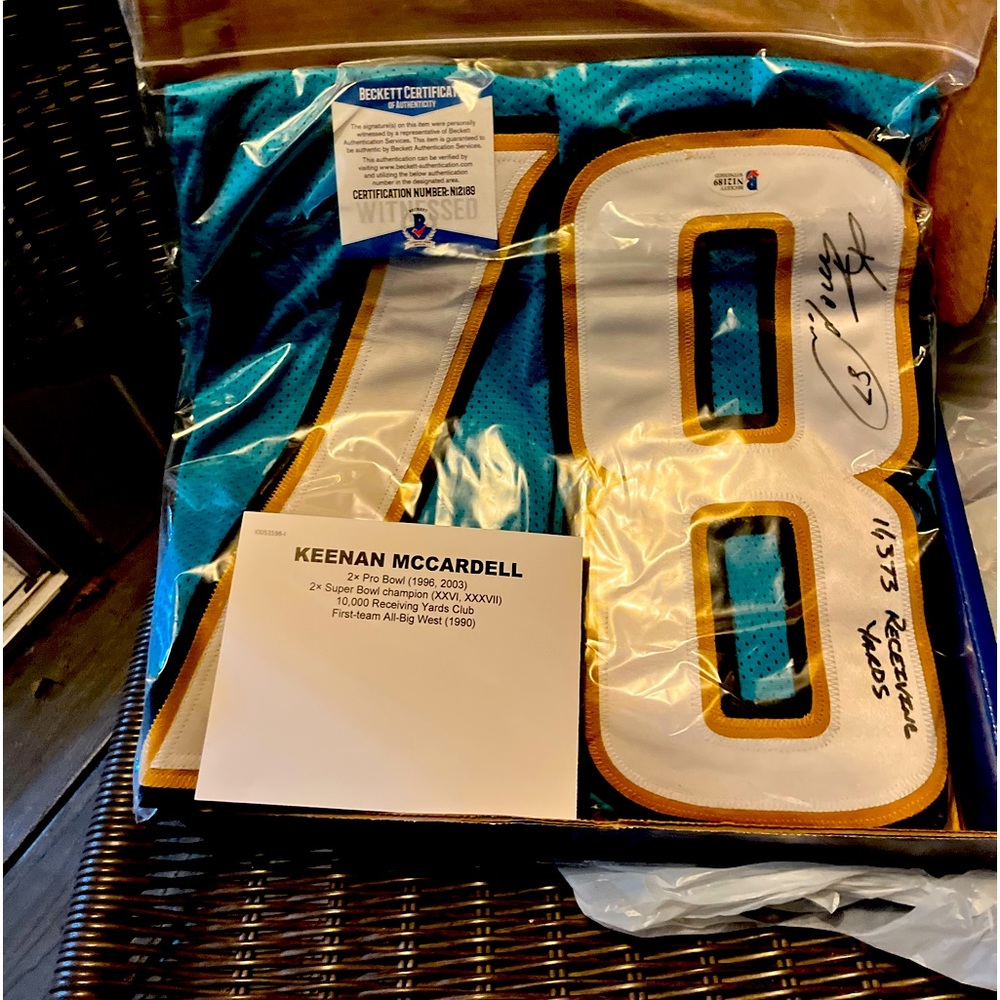Keenan McCardell auto jersey